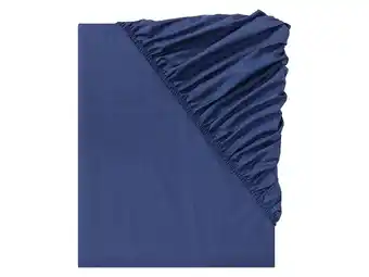 Lidl LIVARNO home Percal hoeslaken 90-100 x 200 cm aanbieding