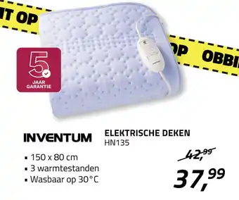 Obbink Inventum Elektrische Deken HN135 aanbieding