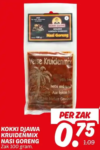 Dekamarkt Kokki djawa kruidenmix nasi goreng aanbieding