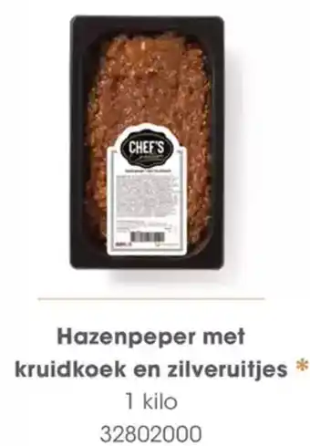 HANOS Hazenpeper met kruidkoek en zilveruitjes aanbieding