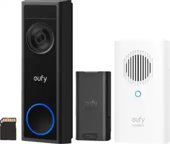 Coolblue Eufy Video Doorbell C31 + SD kaart + Chime aanbieding