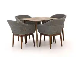 Kees Smit Intenso Bordano/ROUGH-K 90cm dining tuinset 5-delig aanbieding