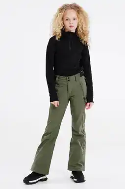 Wehkamp Protest softshell skibroek Lole Jr. olijfgroen aanbieding