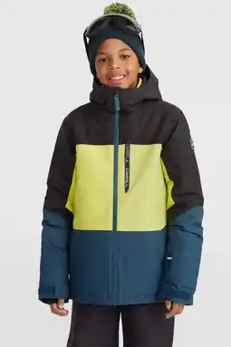 Wehkamp O'Neill ski-jack CARBONITE zwart/geel/donkerblauw aanbieding