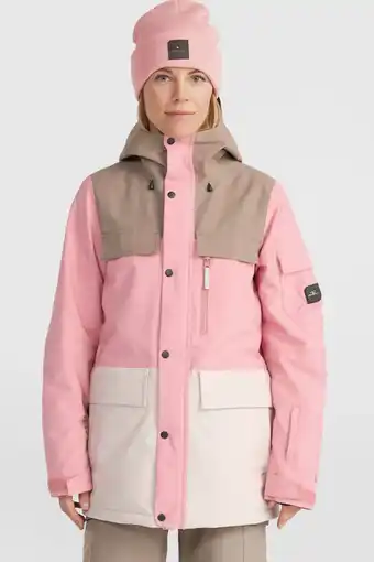 Wehkamp O'Neill ski-jack UTILITY roze/bruin/ecru aanbieding