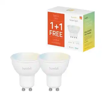 Praxis Hombli ledspot Smart Spot CCT 4,5W GU10 Promo Pack aanbieding