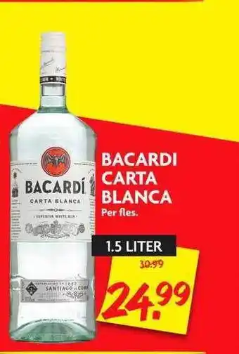 Dekamarkt Bacardi carta blanka Dekamarkt aanbieding