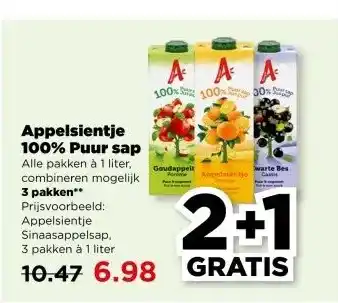 PLUS Appelsientje 100% Puur sap aanbieding