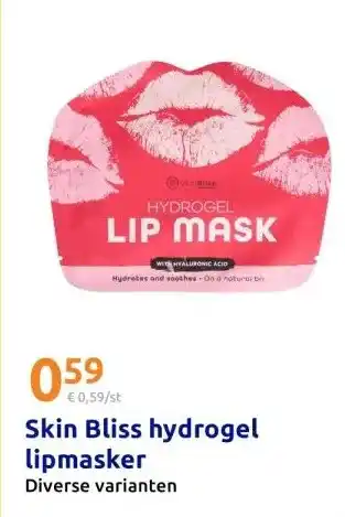 Action Skin Bliss hydrogel lipmasker aanbieding