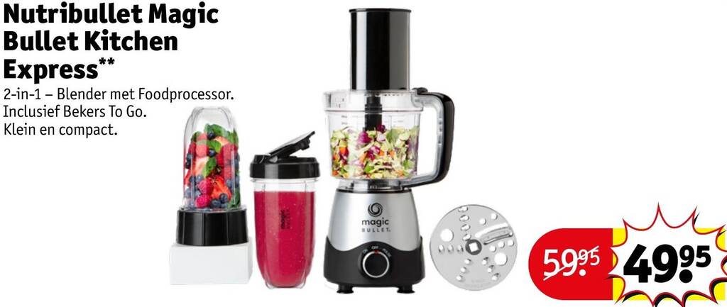 Nutribullet Magic Bullet Kitchen Express aanbieding bij Kruidvat