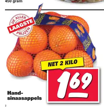 Nettorama Handsinaasappels 2 kilo aanbieding