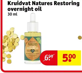 Kruidvat Kruidvat Natures Restoring overnight oil aanbieding