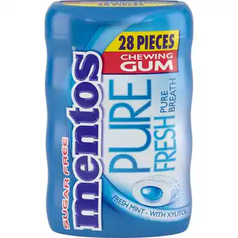 Albert Heijn Mentos Gum Pure fresh freshmint aanbieding