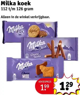 Kruidvat Milka koek aanbieding