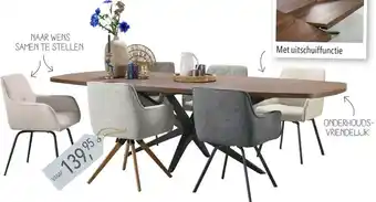 Pronto wonen Eettafel Mascaro aanbieding