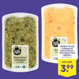 MCD Supermarkt Golden Fresh hutspot of boerenkool- met stamppot met spekjes aanbieding