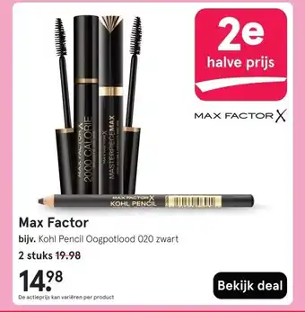 Etos Max Factor aanbieding