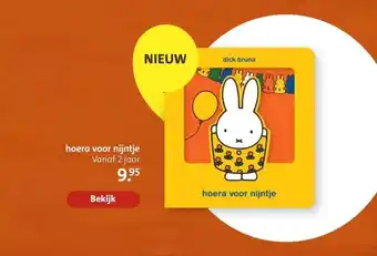 Bruna hoera voor nijntje Vanaf 2 jaar aanbieding