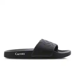 Foot Locker Carrots Slides Dames Slippers en Sandalen - Zwart - Maat: 40 - PU - Foot Locker aanbieding