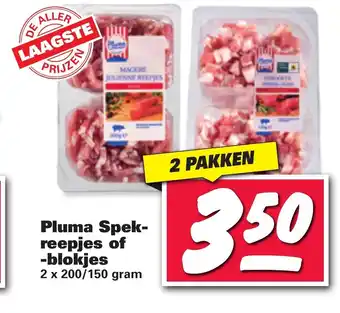 Nettorama Pluma Spekreepjes of -Blokjes 2 pakken aanbieding