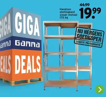 GAMMA Handson stellingkast zwaar metaal aanbieding