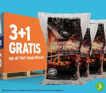 GAMMA Op al het haardhout aanbieding