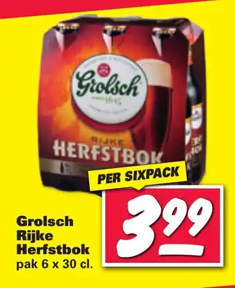 Nettorama Grolsch Rijke Herfstbok 6 x 30cl per sixpack aanbieding
