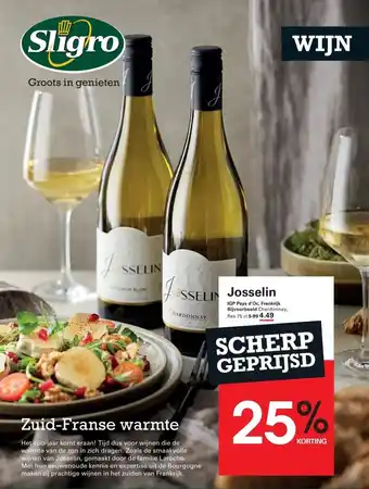 Sligro Josselin aanbieding