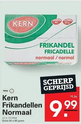 Sligro Kern Frikandellen Normaal aanbieding