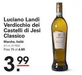 Sligro Luciano Landi Verdicchio dei Castelli di Jesi Classico aanbieding