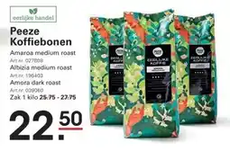 Sligro eerlijke handel Peeze Koffiebonen aanbieding