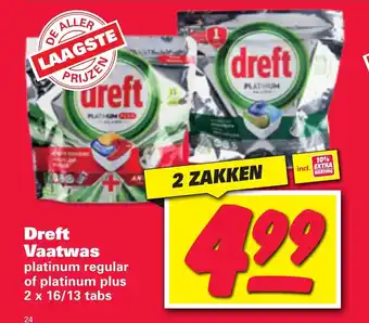 Nettorama Dreft Vaatwas 2 zakken aanbieding