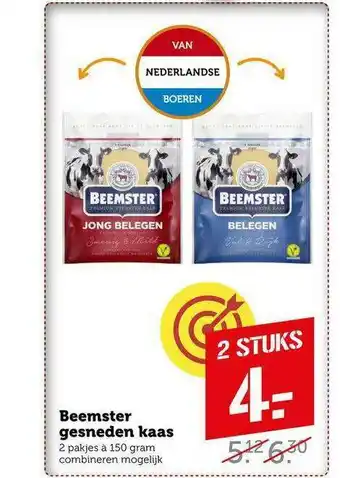 CoopCompact Beemster Gesneden Kaas aanbieding