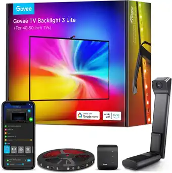 Amazon Govee TV RGBICW Backlight 2.4m voor 40-50 Inch TV aanbieding