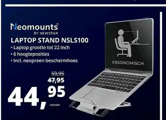 Paradigit Neomounts By Newstar Laptop Stand NSLS100 aanbieding