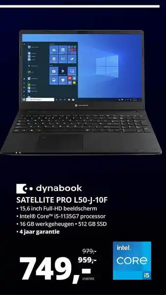 Paradigit Dynabook Satellite Pro L50-J-10F Laptop aanbieding