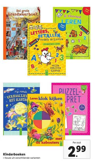Lidl Kinderboeken aanbieding