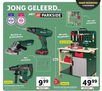 Lidl Parkside Speelgoedgereedschap Of Houten Speelgoedwerkbank aanbieding