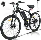 Bol.com Hitway BK15 Elektrische Fiets | E-bike met Afneembare Accu | 26 Inch | 250W Motor | 12Ah | Zwart aanbieding