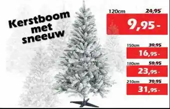 iTEK Kerstboom Met Sneeuw aanbieding