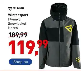 Intersport Brunotti Wintersport Flynn-S Snowjacket Heren aanbieding