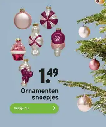 GAMMA Ornamenten Snoepjes aanbieding