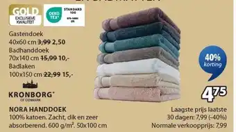 Jysk NORA HANDDOEK aanbieding