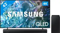 Coolblue Samsung QLED 4K 43Q64D (2024) + Samsung HW-B530 (2022) aanbieding