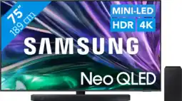 Coolblue Samsung Neo QLED 4K 75QN86D (2024) + Samsung HW-Q600C (2023) aanbieding