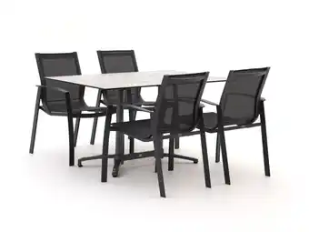 Kees Smit R&S Design Altea/Canzo 140cm dining tuinset 5-delig aanbieding