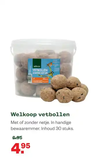 Welkoop Welkoop Vetbollen - Tuinvogelvoer - in emmer aanbieding