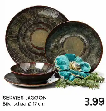 Xenos Servies lagoon 17 cm aanbieding