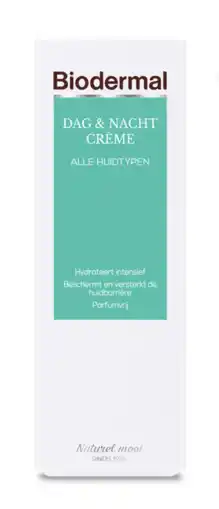De Online Drogist Biodermal Dag & Nachtcrème Alle Huidtypen Tube aanbieding