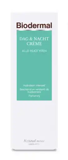 De Online Drogist Biodermal Dag & Nachtcrème Alle Huidtypen Tube aanbieding